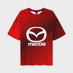 Футболка оверсайз мужская Mazda: Red Carbon, цвет: 3D-принт
