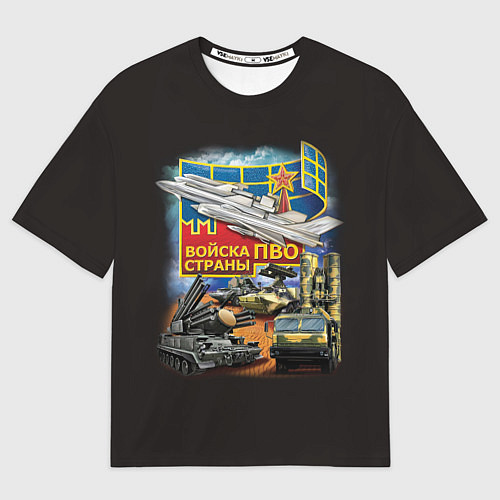 Мужская футболка оверсайз Войска ПВО / 3D-принт – фото 1