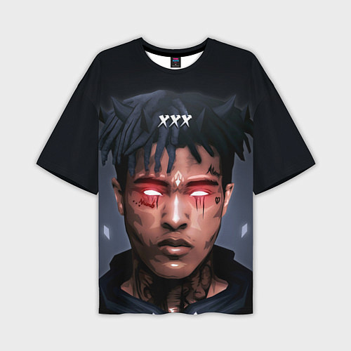 Мужская футболка оверсайз XXXTentacion Demon / 3D-принт – фото 1