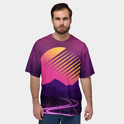 Футболка оверсайз мужская Digital Sun, цвет: 3D-принт — фото 2