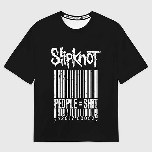 Мужская футболка оверсайз Slipknot: People Shit / 3D-принт – фото 1