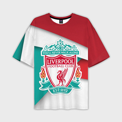 Мужская футболка оверсайз FC Liverpool / 3D-принт – фото 1