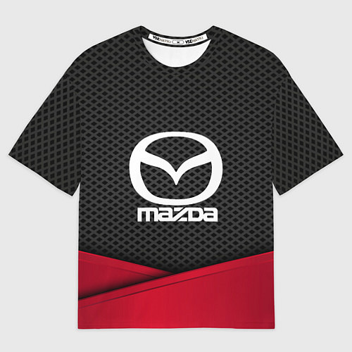 Мужская футболка оверсайз Mazda: Grey Carbon / 3D-принт – фото 1