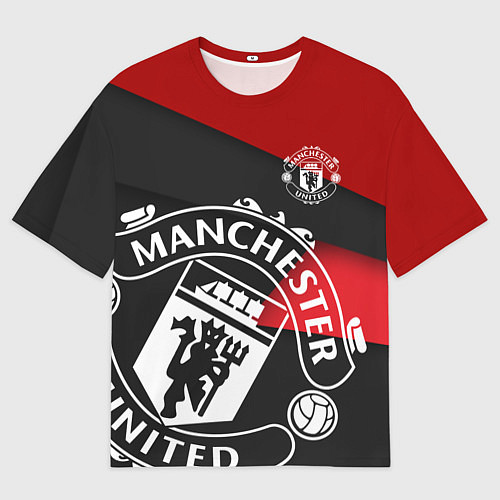 Мужская футболка оверсайз FC Man United: Exclusive / 3D-принт – фото 1