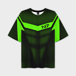 Мужская футболка оверсайз N7: Green Armor