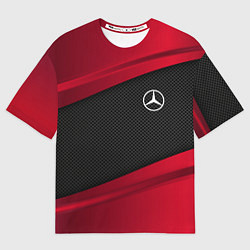 Футболка оверсайз мужская Mercedes Benz: Red Sport, цвет: 3D-принт