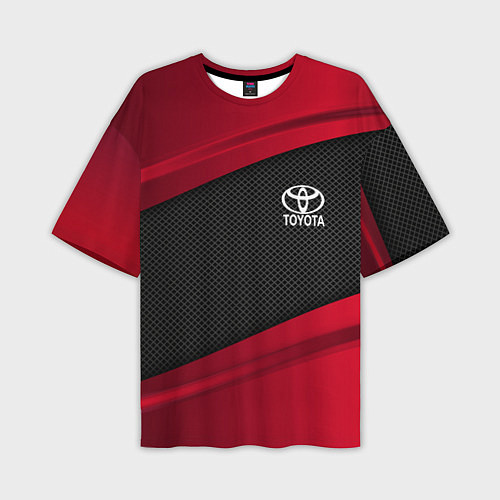 Мужская футболка оверсайз Toyota: Red Sport / 3D-принт – фото 1