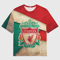 Футболка оверсайз мужская FC Liverpool: Old Style, цвет: 3D-принт