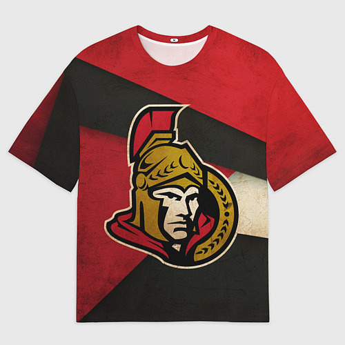 Мужская футболка оверсайз HC Ottawa Senators: Old Style / 3D-принт – фото 1