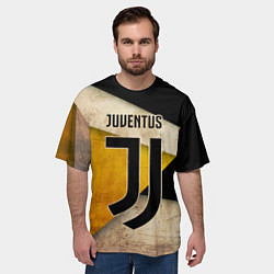 Футболка оверсайз мужская FC Juventus: Old Style, цвет: 3D-принт — фото 2