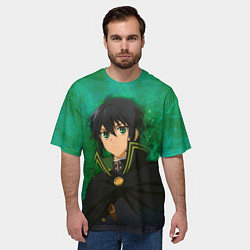 Футболка оверсайз мужская Yuichiro Hyakuya, цвет: 3D-принт — фото 2