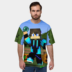 Футболка оверсайз мужская Бросок Жемчуга Края, цвет: 3D-принт — фото 2