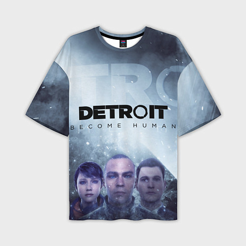 Мужская футболка оверсайз Detroit: Become Human / 3D-принт – фото 1