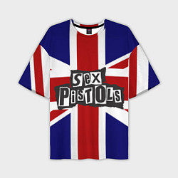 Футболка оверсайз мужская Sex Pistols UK, цвет: 3D-принт