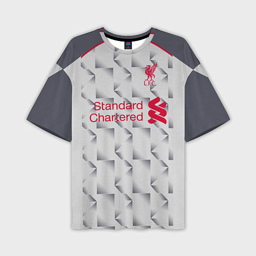 Мужская футболка оверсайз FC Liverpool: Salah Alt 18/19 / 3D-принт – фото 1