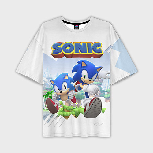 Мужская футболка оверсайз Sonic Stories / 3D-принт – фото 1