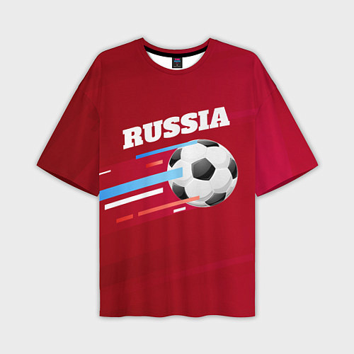 Мужская футболка оверсайз Russia Football / 3D-принт – фото 1