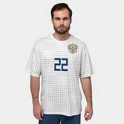 Футболка оверсайз мужская Дзюба ЧМ-2018, цвет: 3D-принт — фото 2