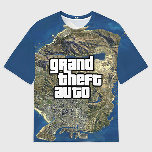 Мужская футболка оверсайз GTA / 3D-принт – фото 1