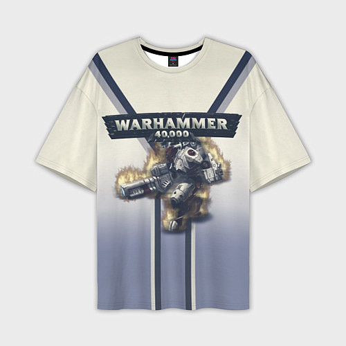 Мужская футболка оверсайз Warhammer 40000: Tau Empire / 3D-принт – фото 1