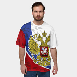 Футболка оверсайз мужская Российская душа, цвет: 3D-принт — фото 2