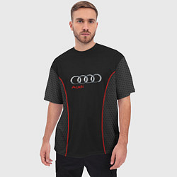 Футболка оверсайз мужская Audi Style, цвет: 3D-принт — фото 2