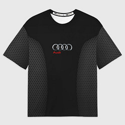 Футболка оверсайз мужская Audi Carbon, цвет: 3D-принт