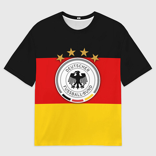 Мужская футболка оверсайз Немецкий футбол / 3D-принт – фото 1