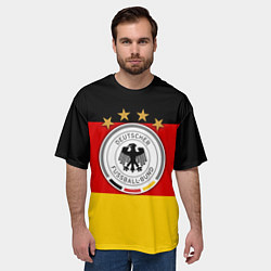 Футболка оверсайз мужская Немецкий футбол, цвет: 3D-принт — фото 2