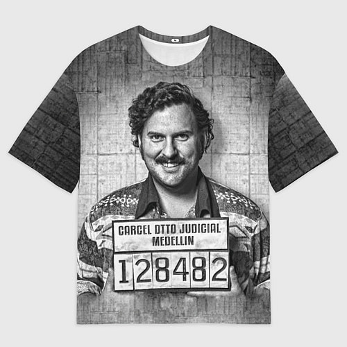 Мужская футболка оверсайз Пабло Эскобар / 3D-принт – фото 1