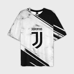 Футболка оверсайз мужская Juventus, цвет: 3D-принт