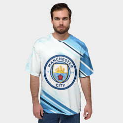 Футболка оверсайз мужская Manchester city, цвет: 3D-принт — фото 2