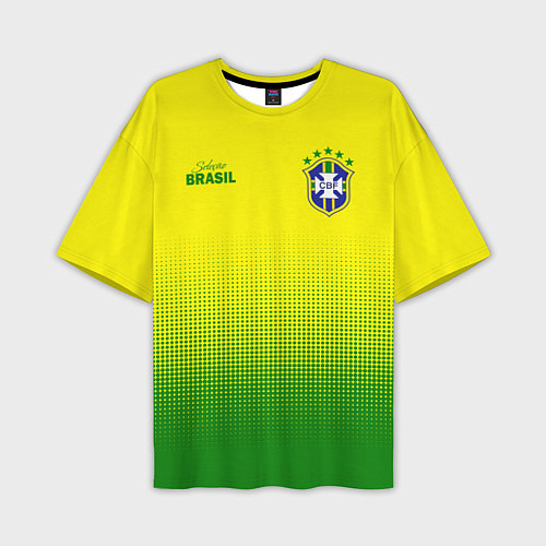 Мужская футболка оверсайз CBF Brasil / 3D-принт – фото 1