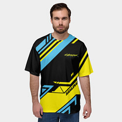 Футболка оверсайз мужская Cyberpunk 2077: Samurai, цвет: 3D-принт — фото 2