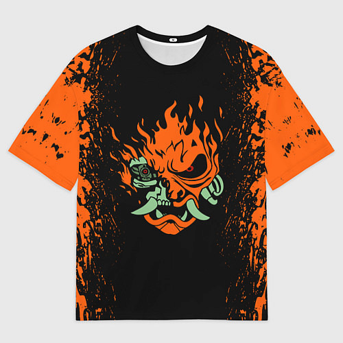 Мужская футболка оверсайз Cyberpunk 2077: SAMURAI / 3D-принт – фото 1