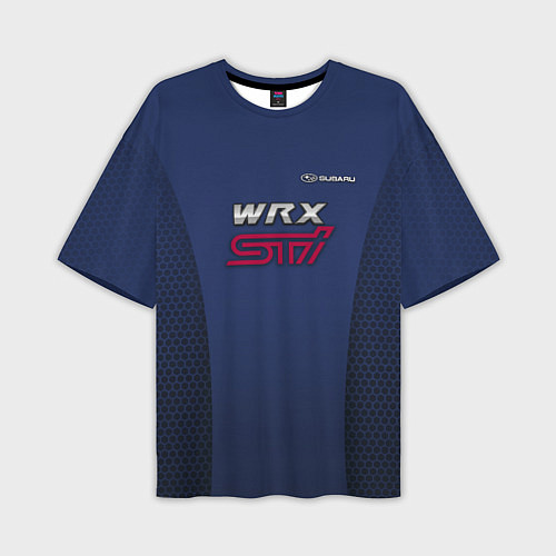 Мужская футболка оверсайз Subaru wrx sti / 3D-принт – фото 1