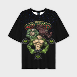 Мужская футболка оверсайз Battletoads Trio