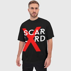 Футболка оверсайз мужская Scarlxrd Logo, цвет: 3D-принт — фото 2