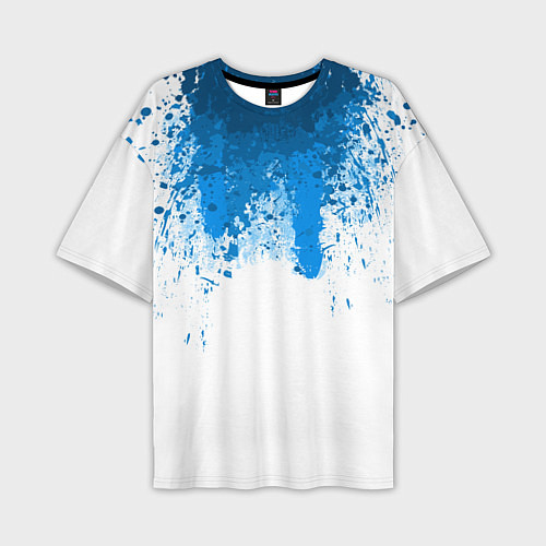 Мужская футболка оверсайз Android Blood: White / 3D-принт – фото 1
