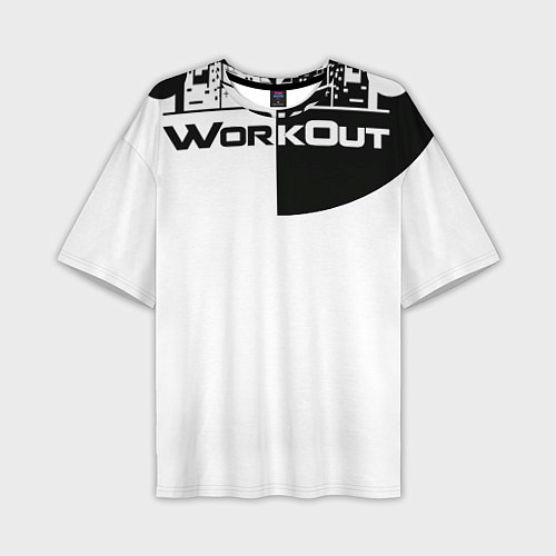 Мужская футболка оверсайз Street Workout Инь Янь / 3D-принт – фото 1