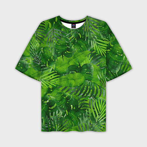 Мужская футболка оверсайз Тропический лес / 3D-принт – фото 1
