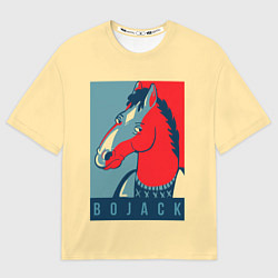Футболка оверсайз мужская BoJack Obey, цвет: 3D-принт