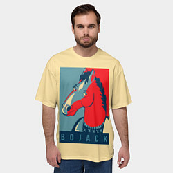 Футболка оверсайз мужская BoJack Obey, цвет: 3D-принт — фото 2