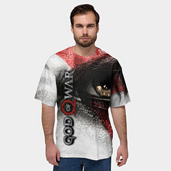 Футболка оверсайз мужская God of War: Kratos, цвет: 3D-принт — фото 2