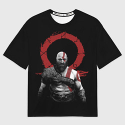 Футболка оверсайз мужская God of War IV, цвет: 3D-принт
