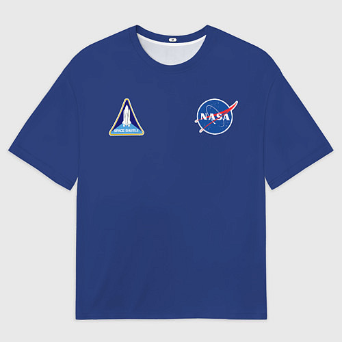 Мужская футболка оверсайз NASA: Special Form / 3D-принт – фото 1