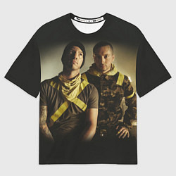Футболка оверсайз мужская 21 Pilots Boys, цвет: 3D-принт