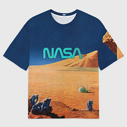 Футболка оверсайз мужская NASA on Mars, цвет: 3D-принт