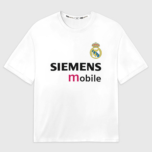 Мужская футболка оверсайз FC Real Madrid: Zidane Retro / 3D-принт – фото 1