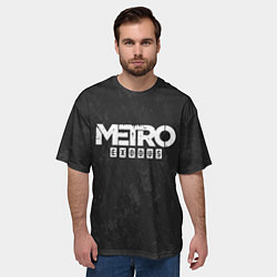 Футболка оверсайз мужская Metro Exodus: Space Grey, цвет: 3D-принт — фото 2